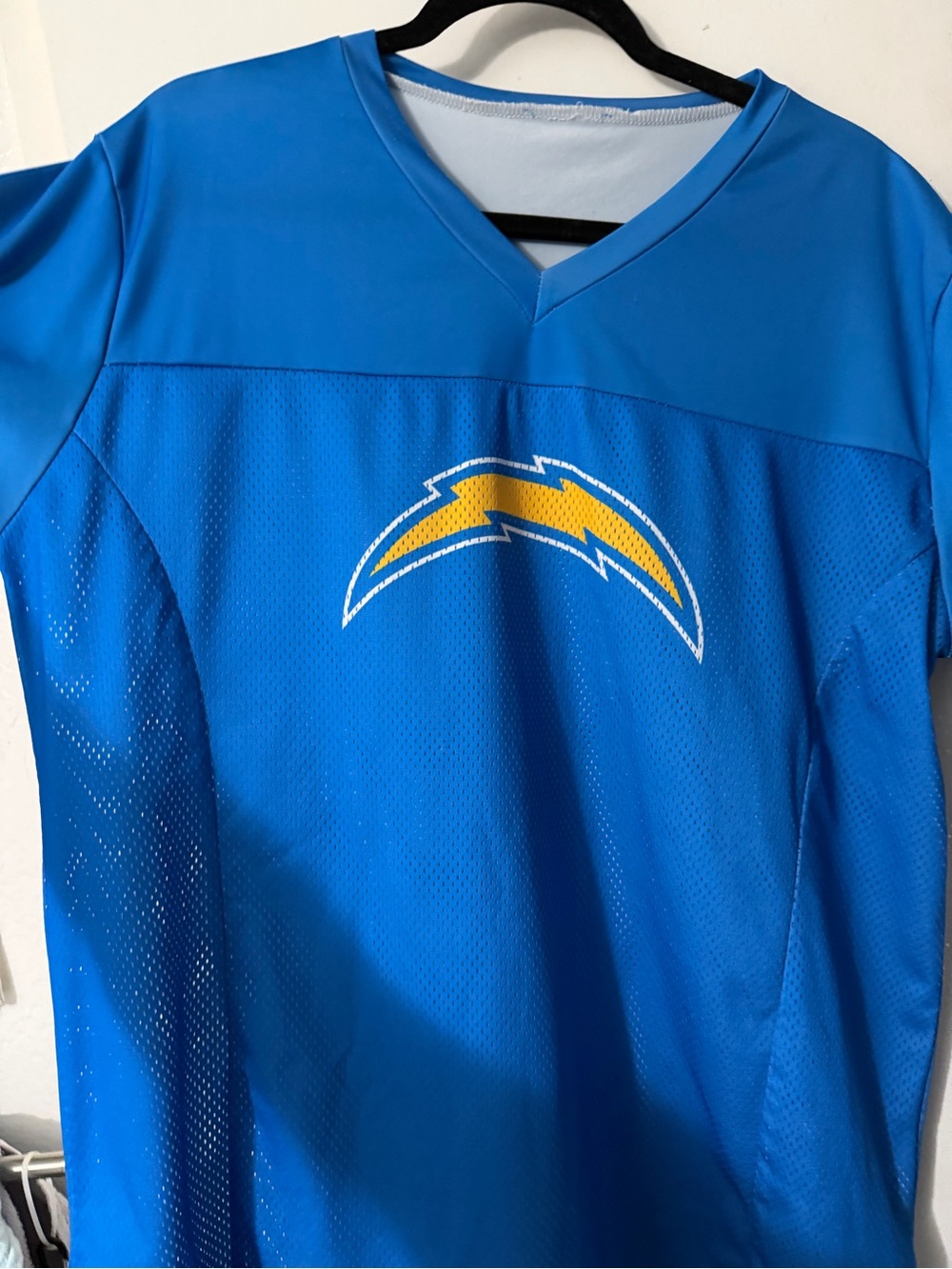 Los Angeles Chargers Blue Football Jersey with Lightning Logo